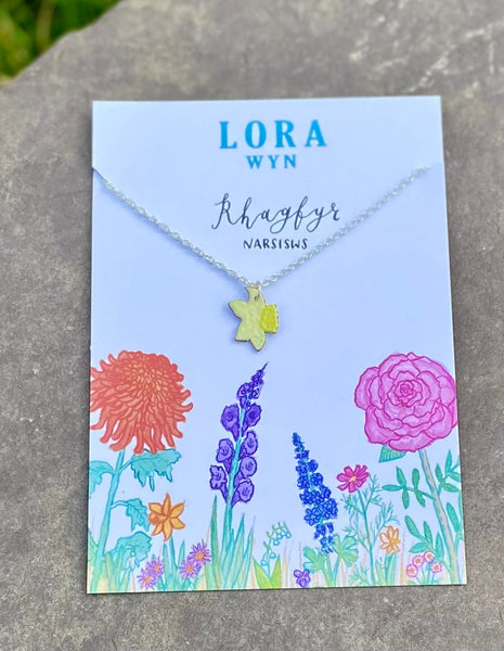 Cadwyn Blodau Penblwydd / Birth Flower Necklace