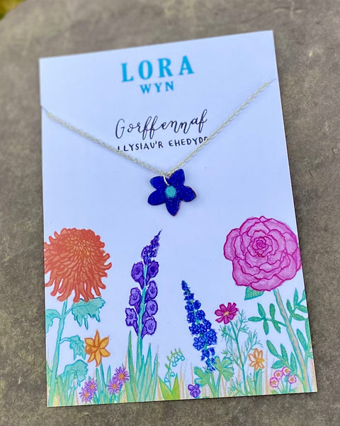 Cadwyn Blodau Penblwydd / Birth Flower Necklace