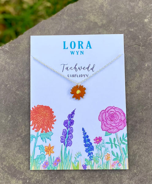 Cadwyn Blodau Penblwydd / Birth Flower Necklace