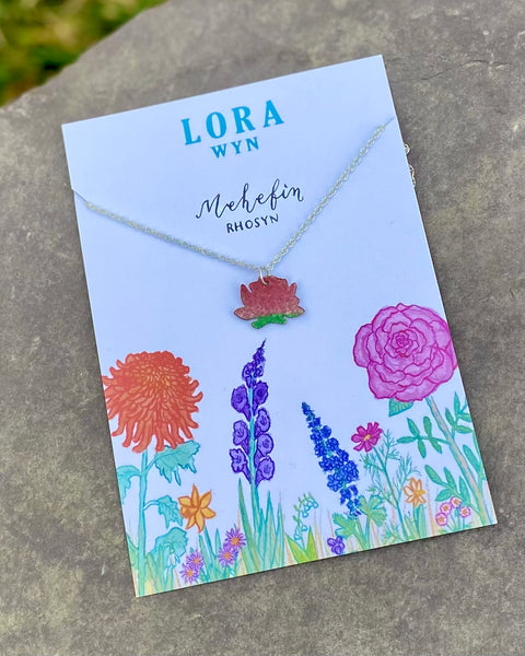 Cadwyn Blodau Penblwydd / Birth Flower Necklace