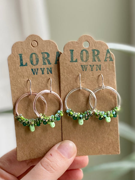 Wire & Bead Earrings