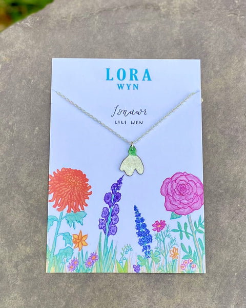 Cadwyn Blodau Penblwydd / Birth Flower Necklace