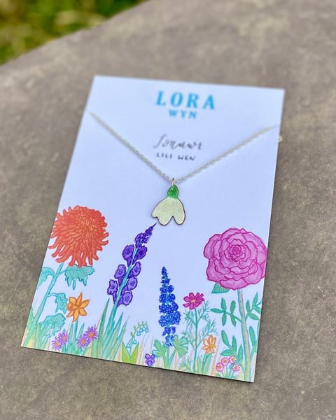 Cadwyn Blodau Penblwydd / Birth Flower Necklace