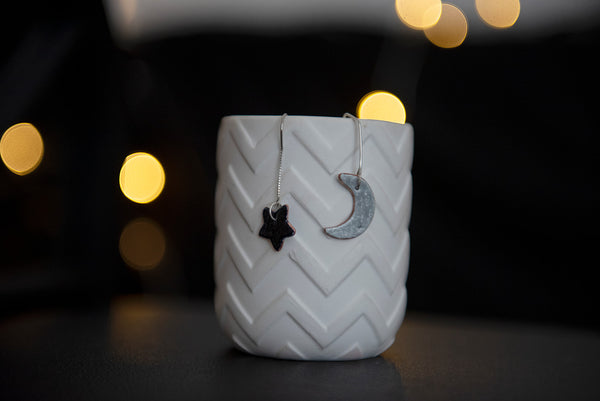 Clustlysau Lleuad / Moon Earrings