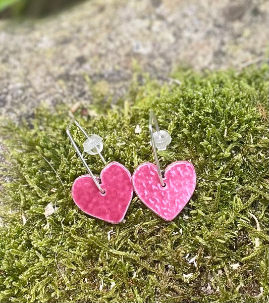 Drop Heart Earrings