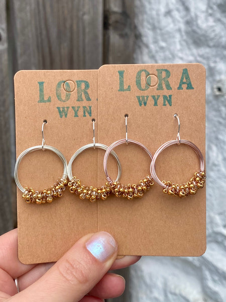 Wire & Bead Earrings