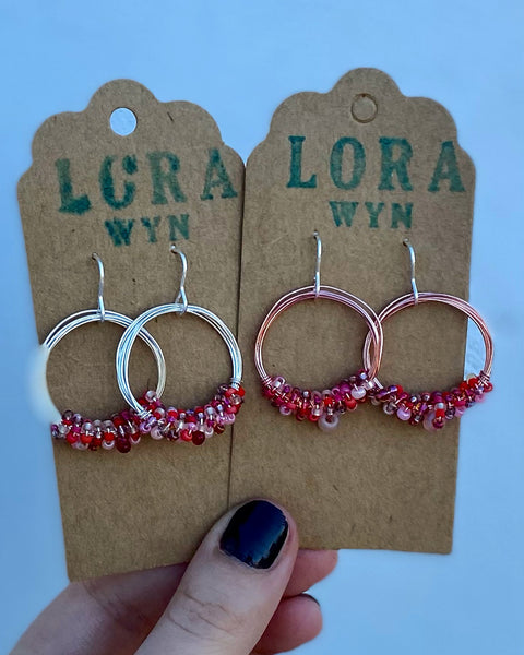 Wire & Bead Earrings