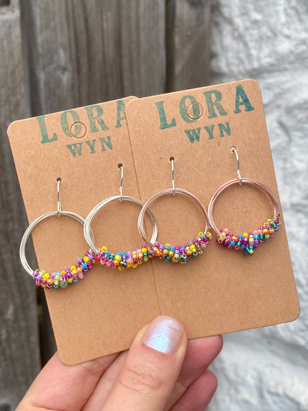 Wire & Bead Earrings