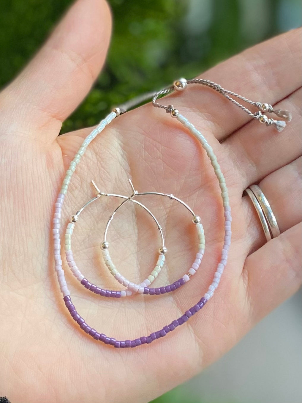 Purple Ombre Miyuki Beads