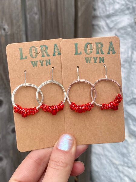 Wire & Bead Earrings