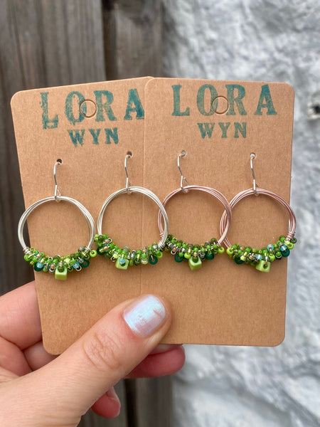 Wire & Bead Earrings