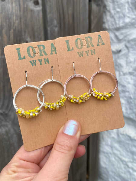 Wire & Bead Earrings