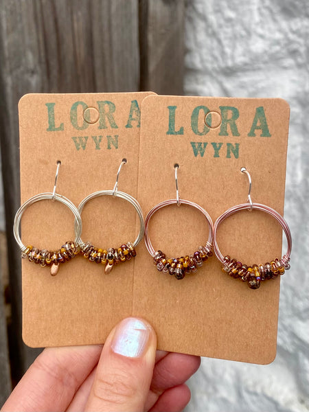 Wire & Bead Earrings