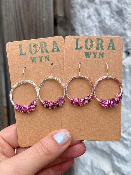 Wire & Bead Earrings