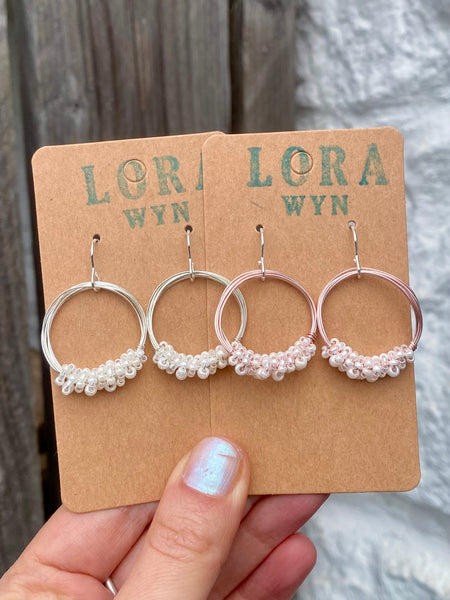 Wire & Bead Earrings