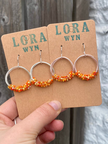 Wire & Bead Earrings