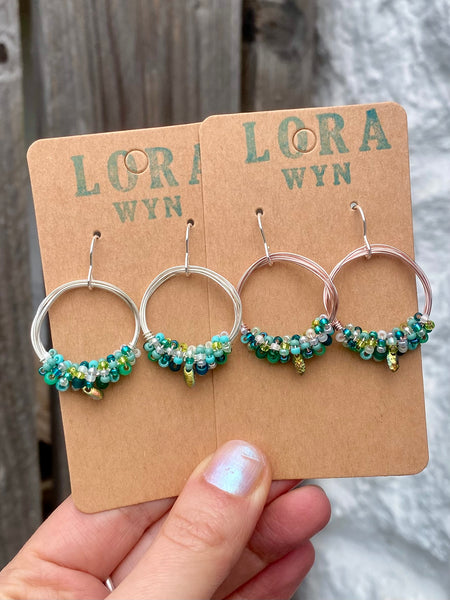 Wire & Bead Earrings