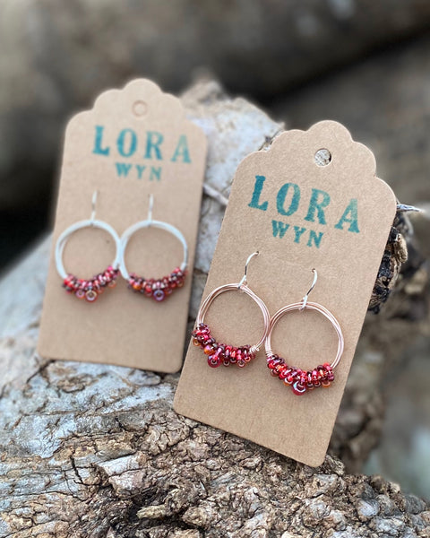 Wire & Bead Earrings