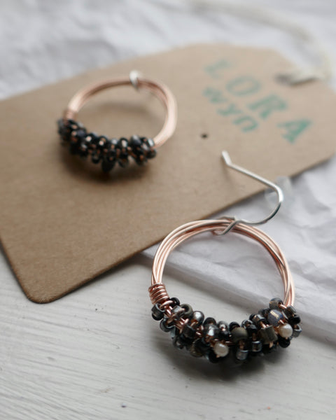 Wire & Bead Earrings