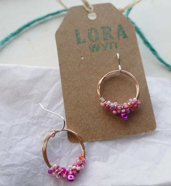 Wire & Bead Earrings