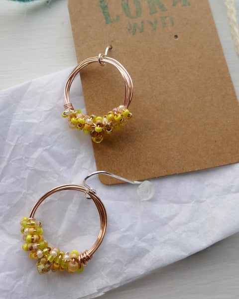 Wire & Bead Earrings