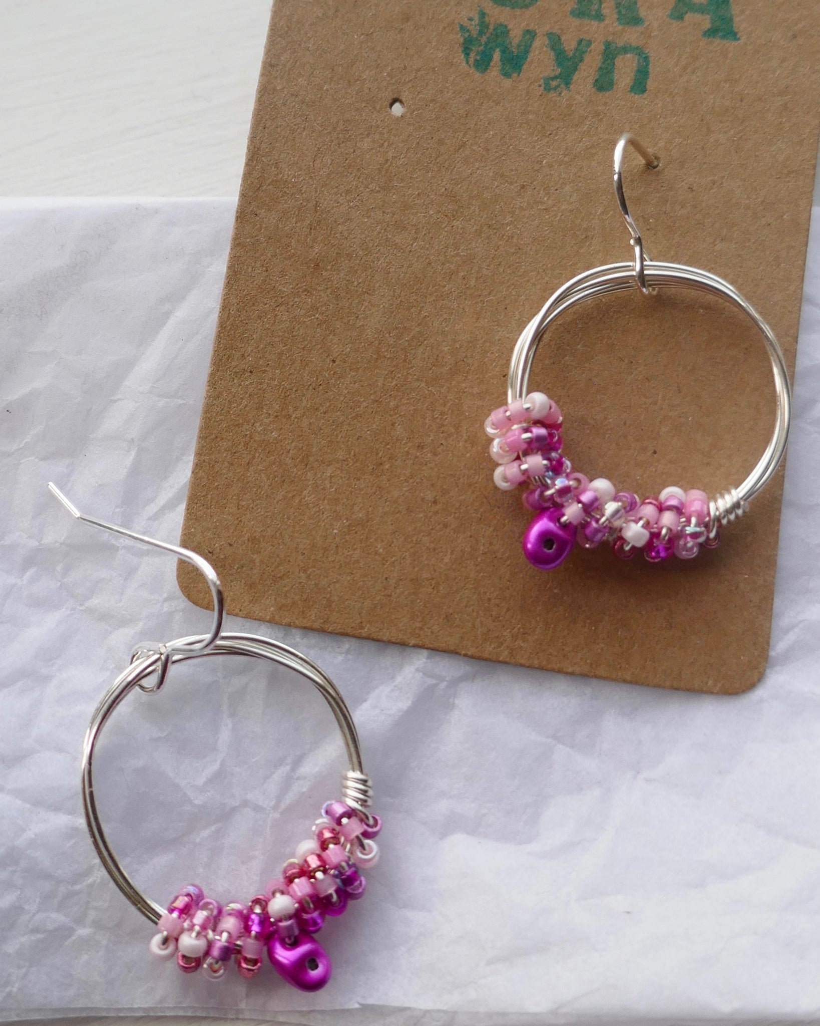 Wire & Bead Earrings