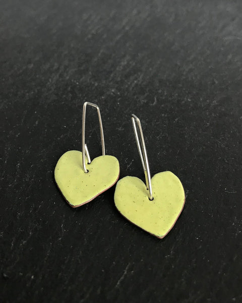 Drop Heart Earrings