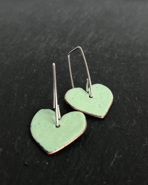 Drop Heart Earrings