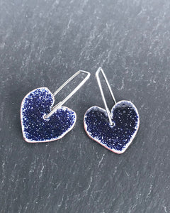 Drop Heart Earrings