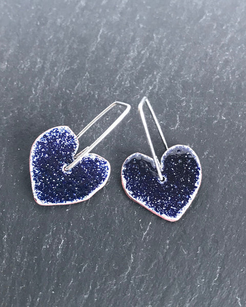 Drop Heart Earrings