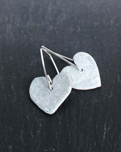 Drop Heart Earrings
