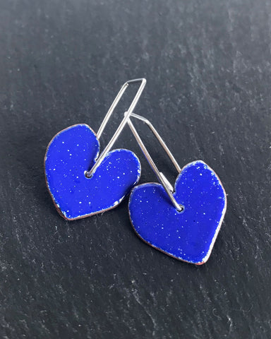 Drop Heart Earrings