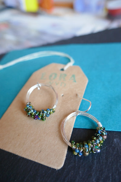 Wire & Bead Earrings